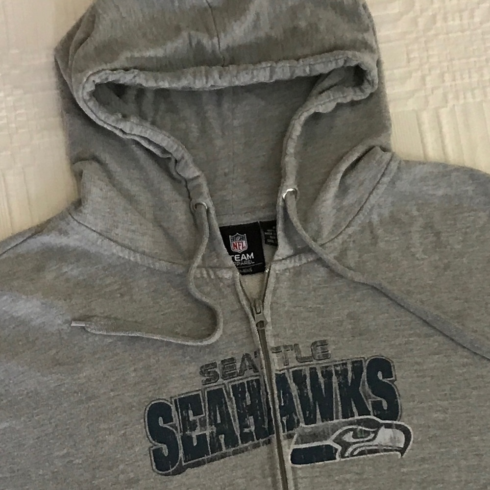NFL Women's Seattle Seahawks Heather Gray Full-Zip Hoodie